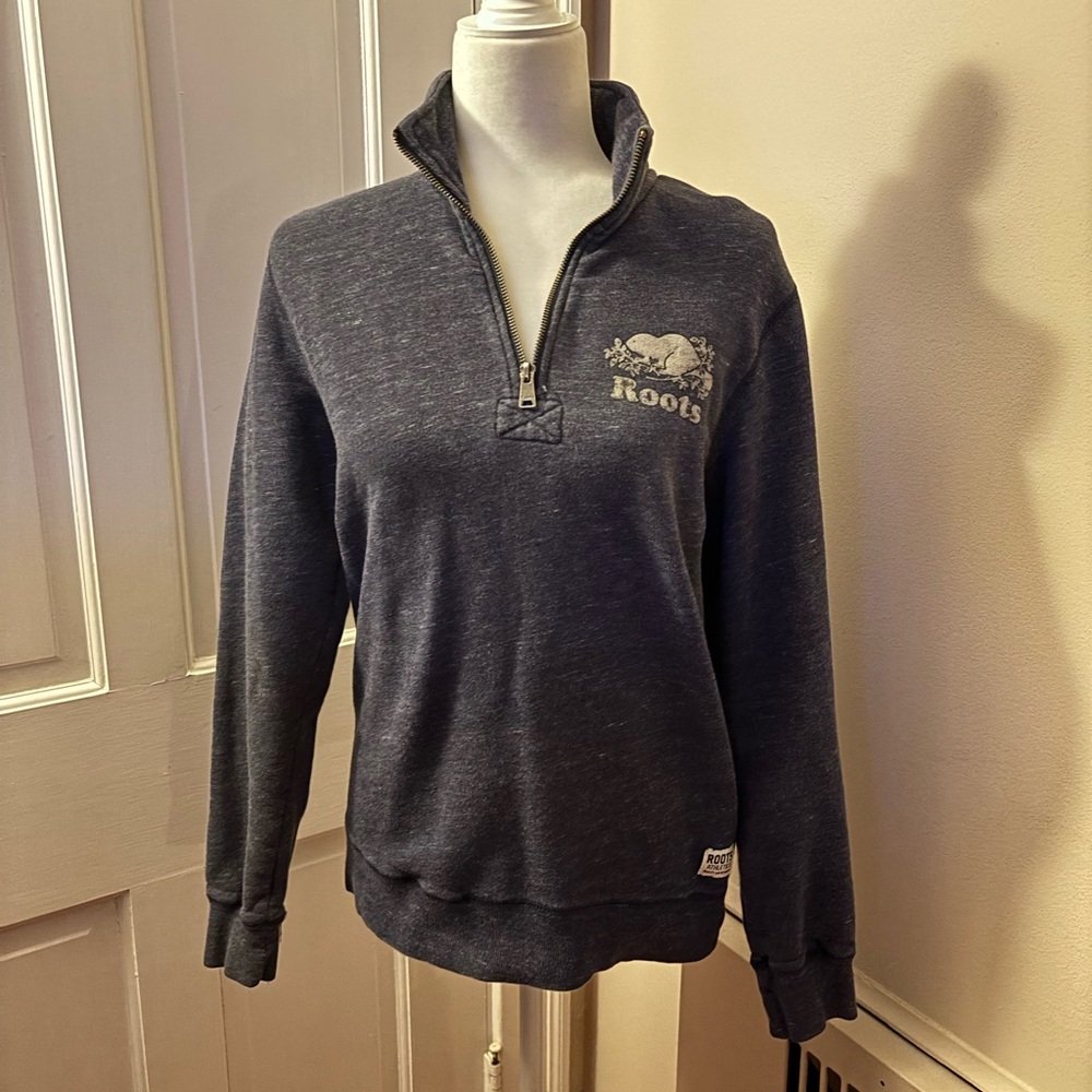 Roots Charcoal Half-Zip Pullover